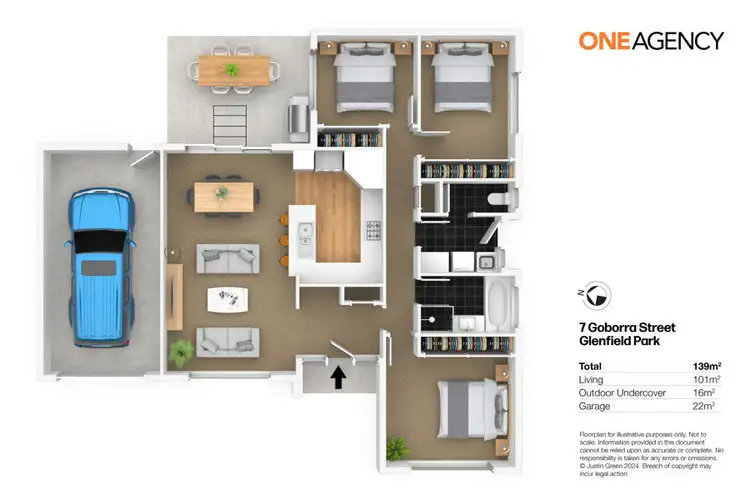 Floorplan of Homely house listing, 7 GOBORRA STREET, Glenfield Park NSW 2650