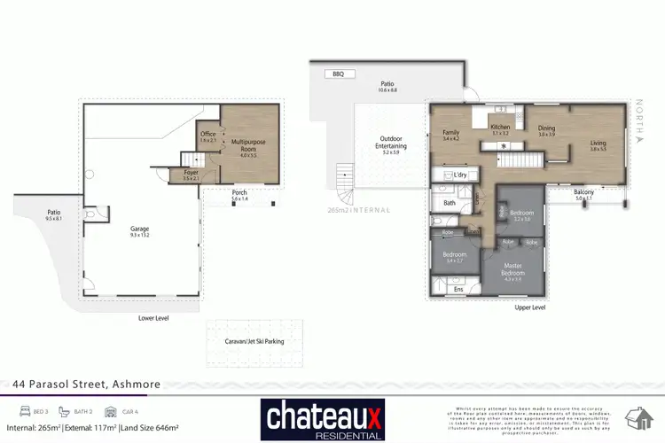 Floorplan of Homely house listing, 44 Parasol Street, Ashmore QLD 4214