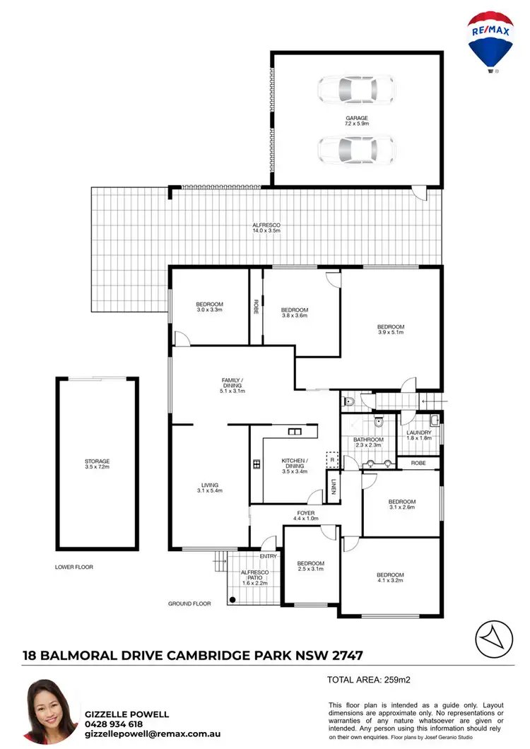 Floorplan of Homely house listing, 18 BALMORAL DRIVE, Cambridge Park NSW 2747