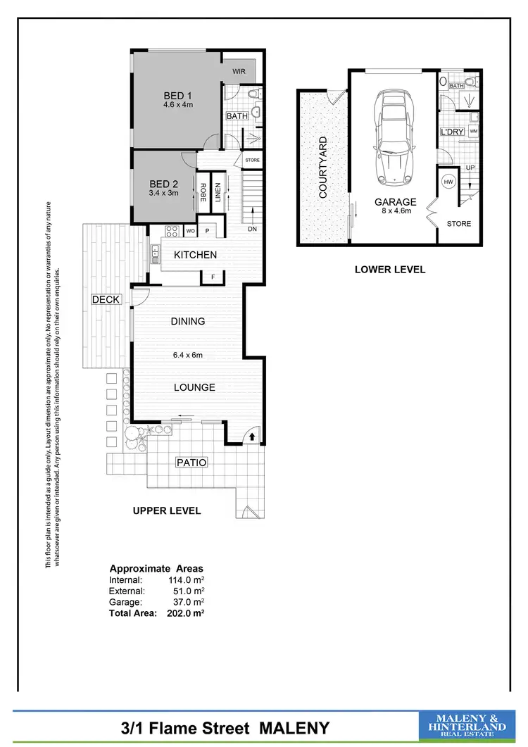 Floorplan of Homely townhouse listing, 3/1 Flame Street, Maleny QLD 4552