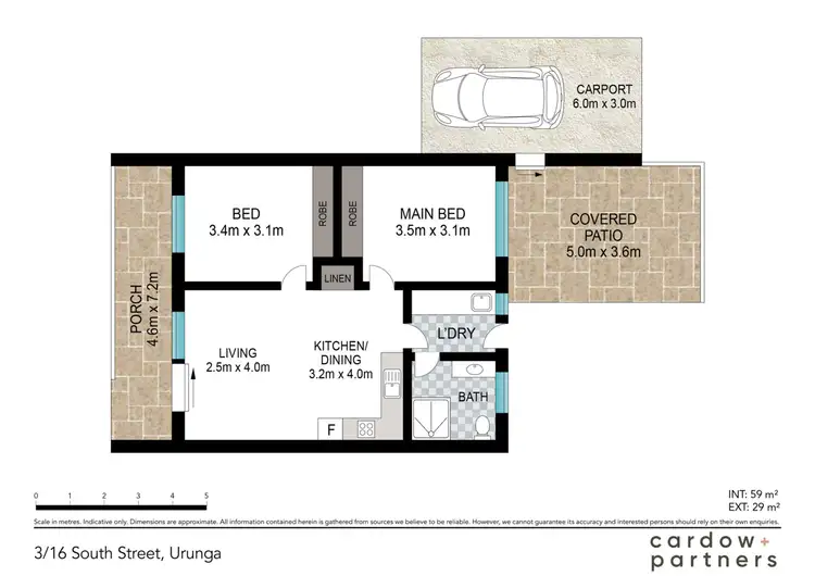 Floorplan of Homely unit listing, 3/16 South Street, Urunga NSW 2455