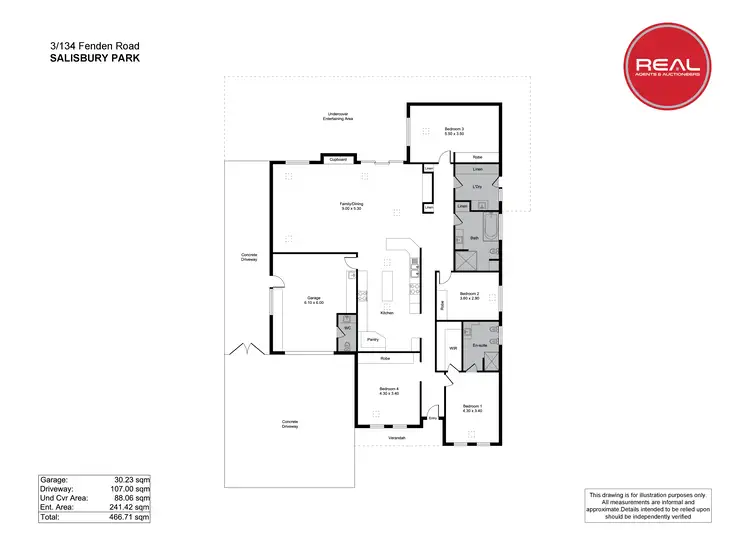 Floorplan of Homely house listing, 3/134 Fenden Road, Salisbury Park SA 5109