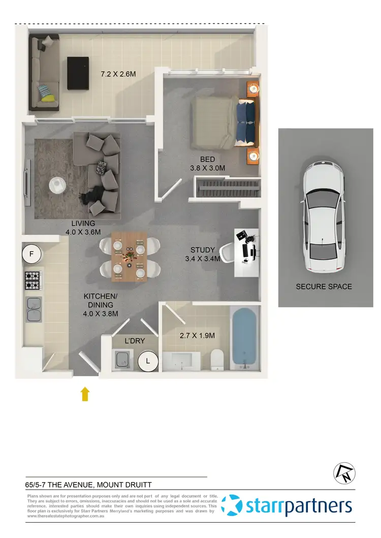 Floorplan of Homely unit listing, 65/5-7 The Avenue, Mount Druitt NSW 2770