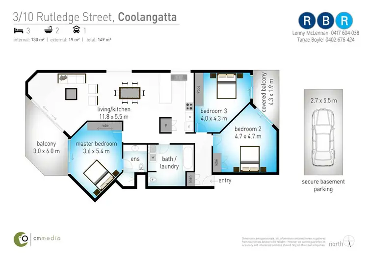 Floorplan of Homely apartment listing, 3/10 Rutledge Street, Coolangatta QLD 4225