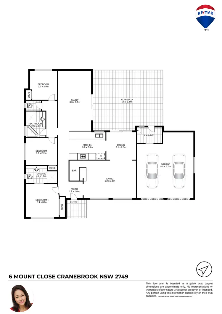Floorplan of Homely house listing, 6 MOUNT CLOSE, Cranebrook NSW 2749