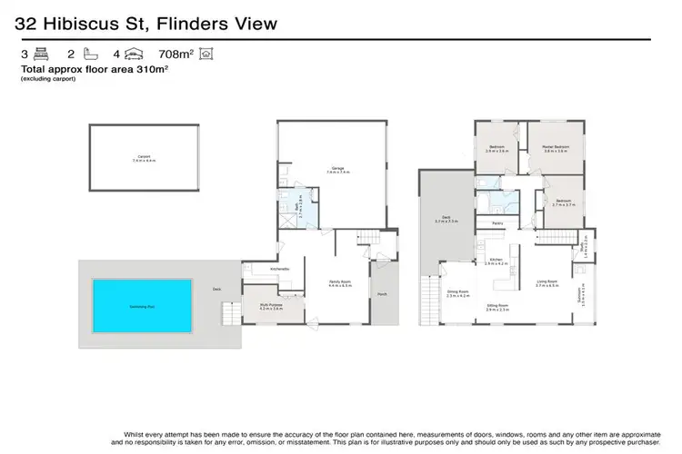 Floorplan of Homely house listing, 32 Hibiscus Street, Flinders View QLD 4305