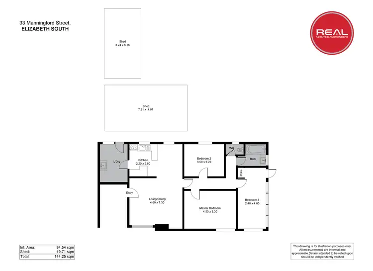 Floorplan of Homely house listing, 33 Manningford Road, Elizabeth South SA 5112