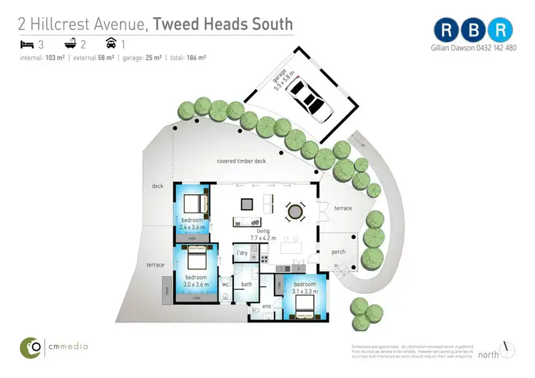 Floorplan of Homely house listing, 2 Hillcrest Avenue, Tweed Heads South NSW 2486