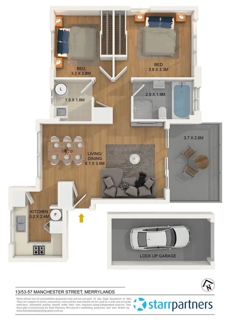 Floorplan of Homely unit listing, 13/53-57 Manchester Street, Merrylands NSW 2160