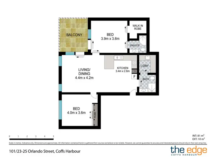 Floorplan of Homely unit listing, 101/82 Mildura Street, Coffs Harbour NSW 2450