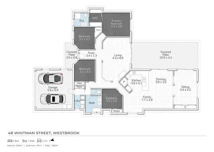 Floorplan of Homely house listing, 48 Whitman Street, Westbrook QLD 4350