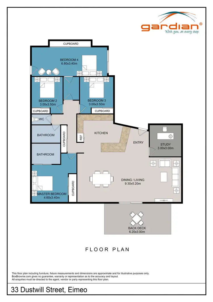Floorplan of Homely house listing, 33 Dustwill Street, Eimeo QLD 4740