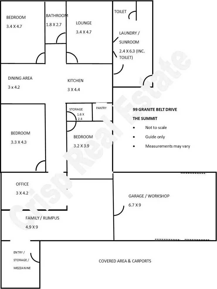 Floorplan of Homely house listing, 99 Granite Belt Drive, The Summit QLD 4377