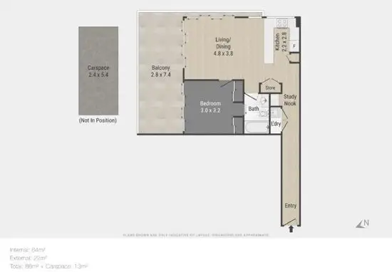 Floorplan of Homely apartment listing, 59/40 Ramsgate Street, Kelvin Grove QLD 4059
