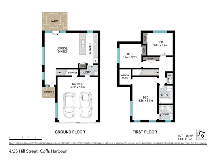 Floorplan of Homely townhouse listing, 4/25 Hill Street, Coffs Harbour NSW 2450