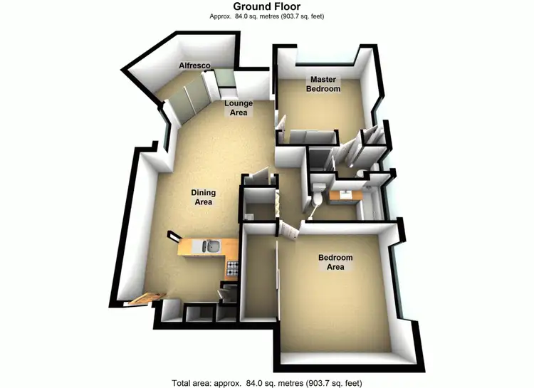 Floorplan of Homely unit listing, 1/18 Morrow Street, Taringa QLD 4068