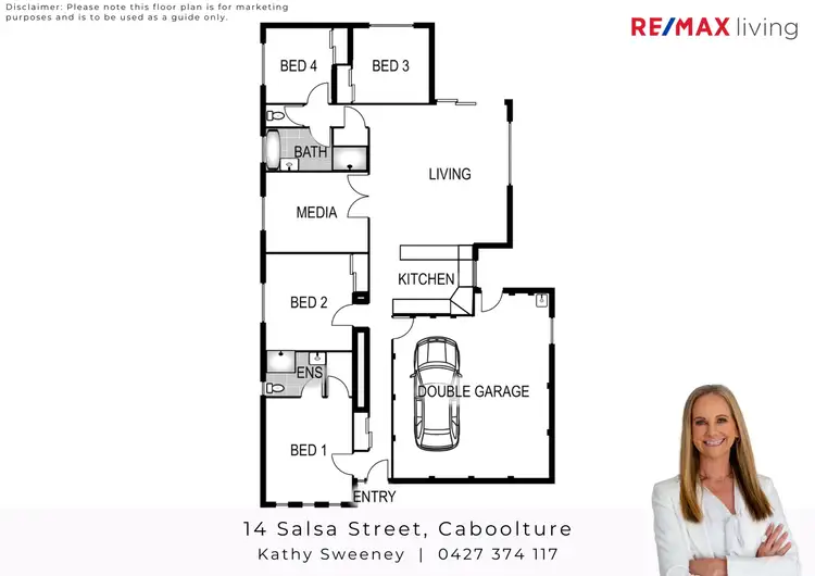 Floorplan of Homely house listing, 14 Salsa Street, Caboolture QLD 4510