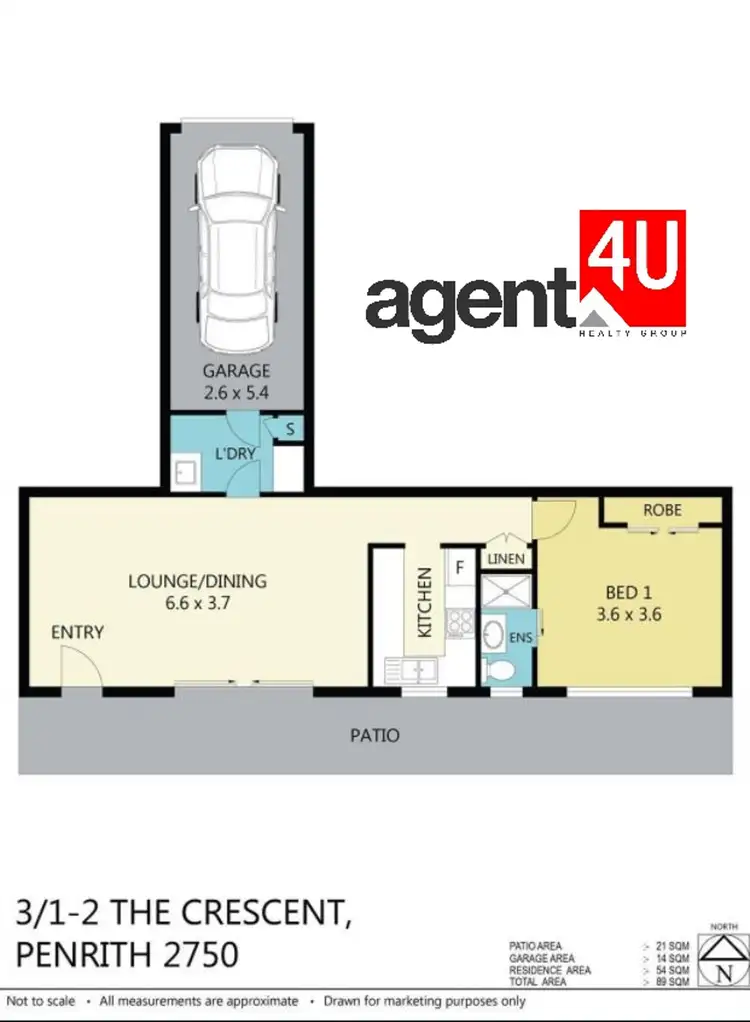 Floorplan of Homely unit listing, 3/1-2 The Crescent, Penrith NSW 2750