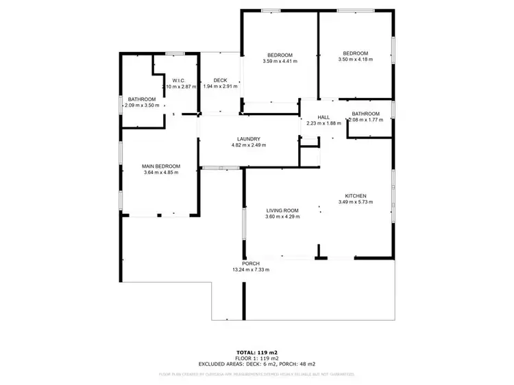 Floorplan of Homely house listing, 63 Laird Street, Goomeri QLD 4601