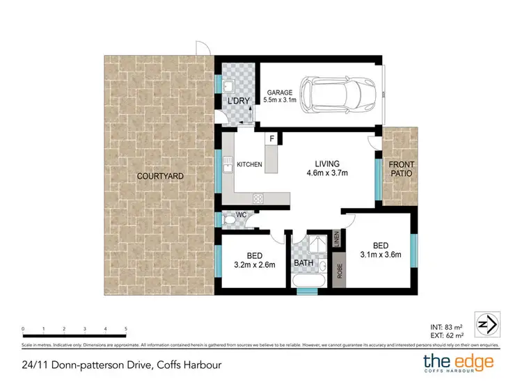 Floorplan of Homely villa listing, 24/11 Donn-Patterson Drive, Coffs Harbour NSW 2450