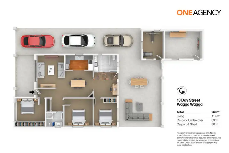 Floorplan of Homely house listing, 13 DAY STREET, Wagga Wagga NSW 2650