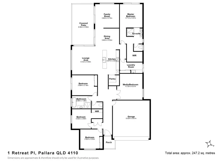 Floorplan of Homely house listing, 1 Retreat Pl, Pallara QLD 4110