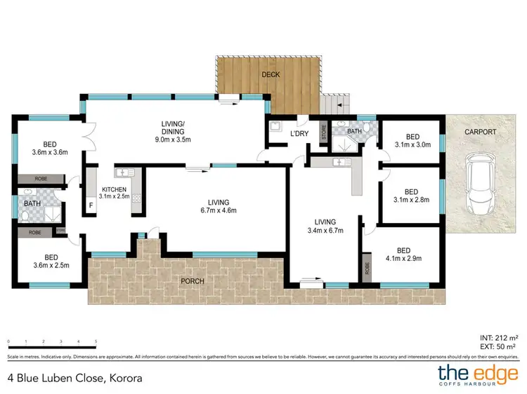 Floorplan of Homely house listing, 4 Blue Luben Close, Korora NSW 2450