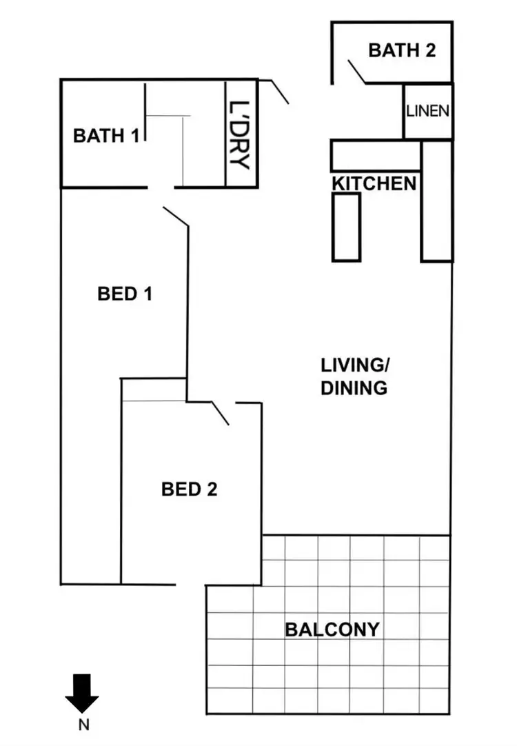 Floorplan of Homely apartment listing, 301/330 Manningham Road, Doncaster VIC 3108