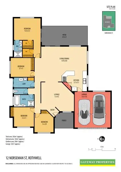 Floorplan of Homely house listing, 12 NORSEMAN STREET, Rothwell QLD 4022