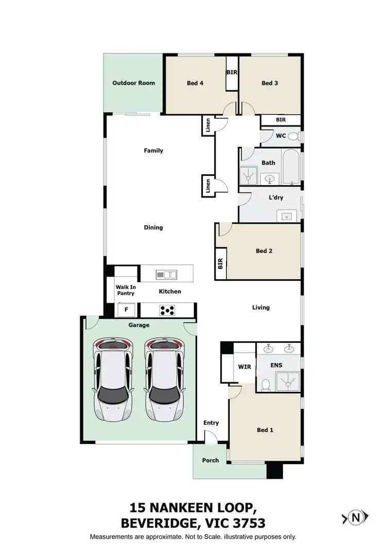 Floorplan of Homely house listing, 15 nankeen loop, Beveridge VIC 3753
