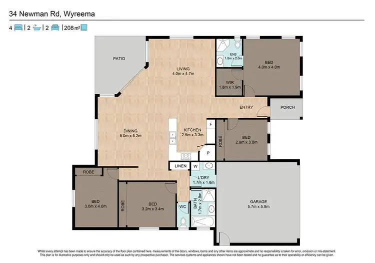 Floorplan of Homely house listing, 34 Newman Road, Wyreema QLD 4352