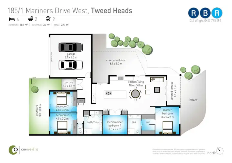 Floorplan of Homely house listing, 185/1 Mariners Drive West, Tweed Heads NSW 2485