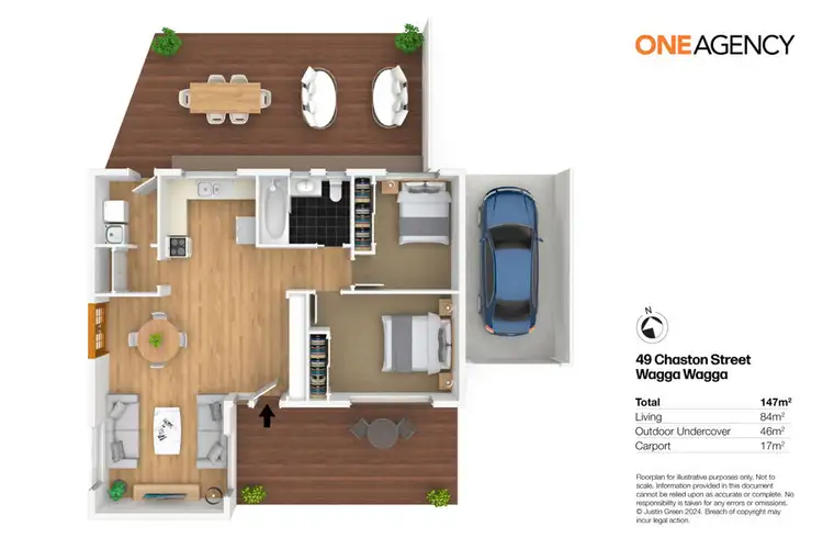 Floorplan of Homely house listing, 49 CHASTON STREET, Wagga Wagga NSW 2650