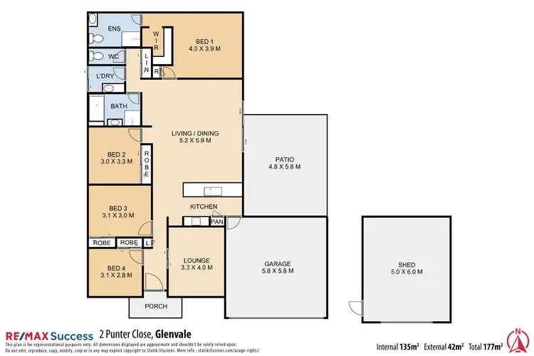 Floorplan of Homely house listing, 2 Punter Close, Glenvale QLD 4350