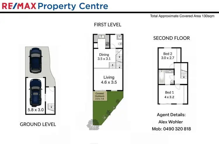 Floorplan of Homely townhouse listing, 73/100 Racecourse Drive, Bundall QLD 4217