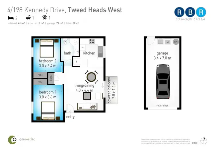 Floorplan of Homely unit listing, 4/198 Kennedy Drive, Tweed Heads West NSW 2485