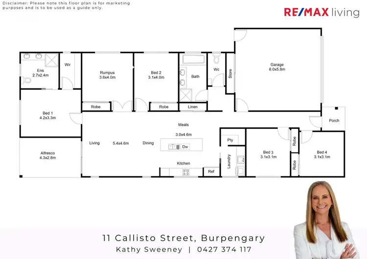 Floorplan of Homely house listing, 11 Callisto Street, Burpengary QLD 4505