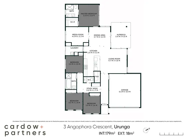 Floorplan of Homely house listing, 3 Angophora Crescent, Urunga NSW 2455