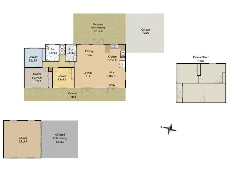 Floorplan of Homely rural property listing, 5 Hoare Court, Bunya QLD 4055