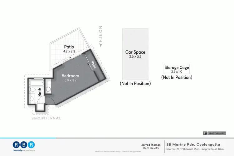 Floorplan of Homely unit listing, 9/88 Marine Parade, Coolangatta QLD 4225