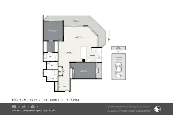 Floorplan of Homely apartment listing, 47/5 Admiralty Drive, Paradise Waters QLD 4217