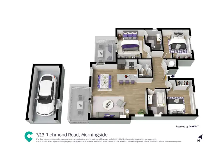 Floorplan of Homely apartment listing, 7/13 Richmond Road, Morningside QLD 4170