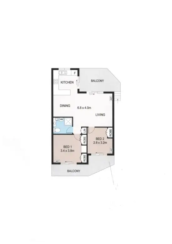 Floorplan of Homely unit listing, 4/15 Donaldson Crt, Karama NT 812