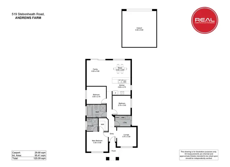Floorplan of Homely house listing, 519 Stebonheath Road, Andrews Farm SA 5114