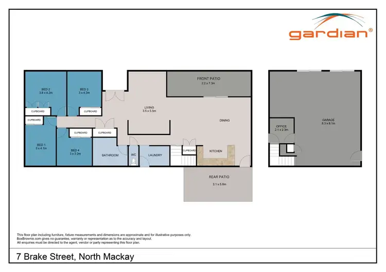 Floorplan of Homely house listing, 7 Brake Street, North Mackay QLD 4740