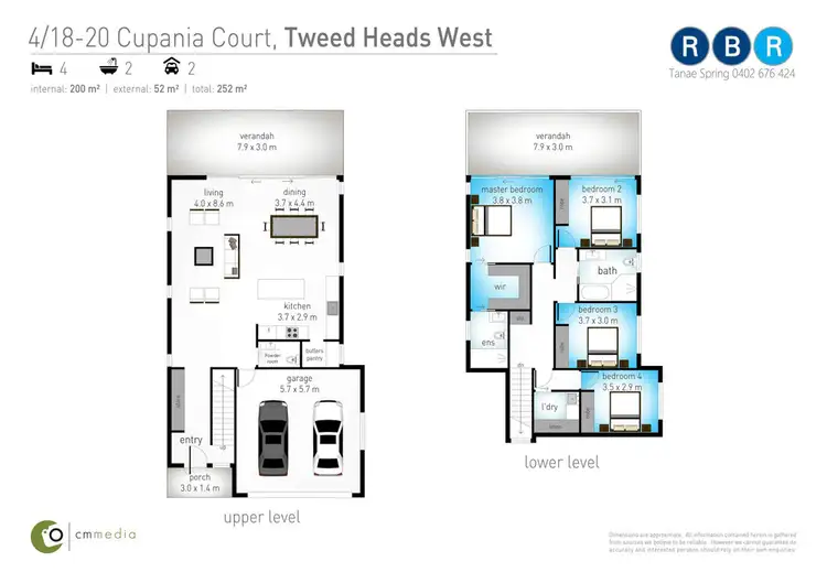 Floorplan of Homely house listing, 4/18-20 Cupania Court, Tweed Heads West NSW 2485