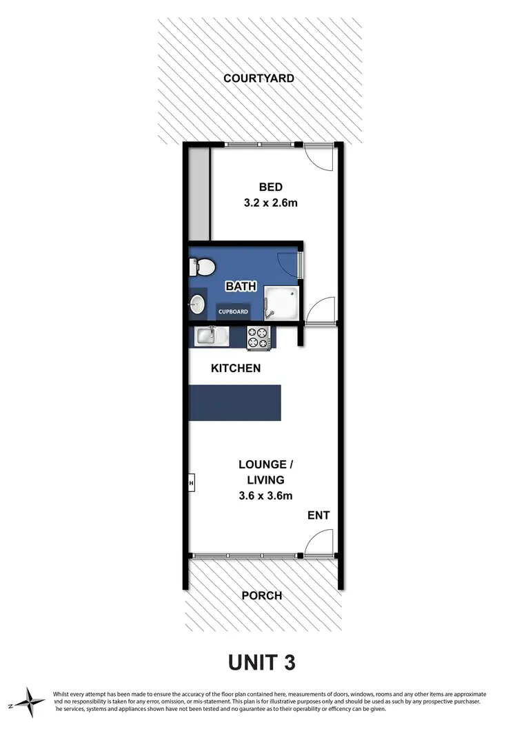 Floorplan of Homely unit listing, 3/32 Tahara Street, Hamlyn Heights VIC 3215