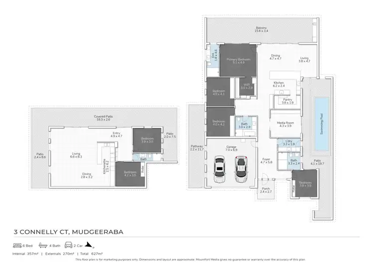 Floorplan of Homely house listing, 3 Connelly Court, Mudgeeraba QLD 4213
