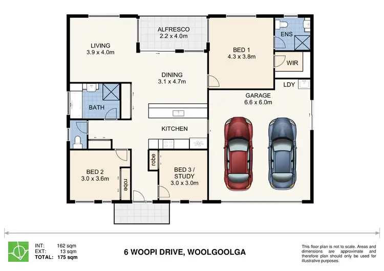 Floorplan of Homely house listing, 6 Woopi Drive, Woolgoolga NSW 2456