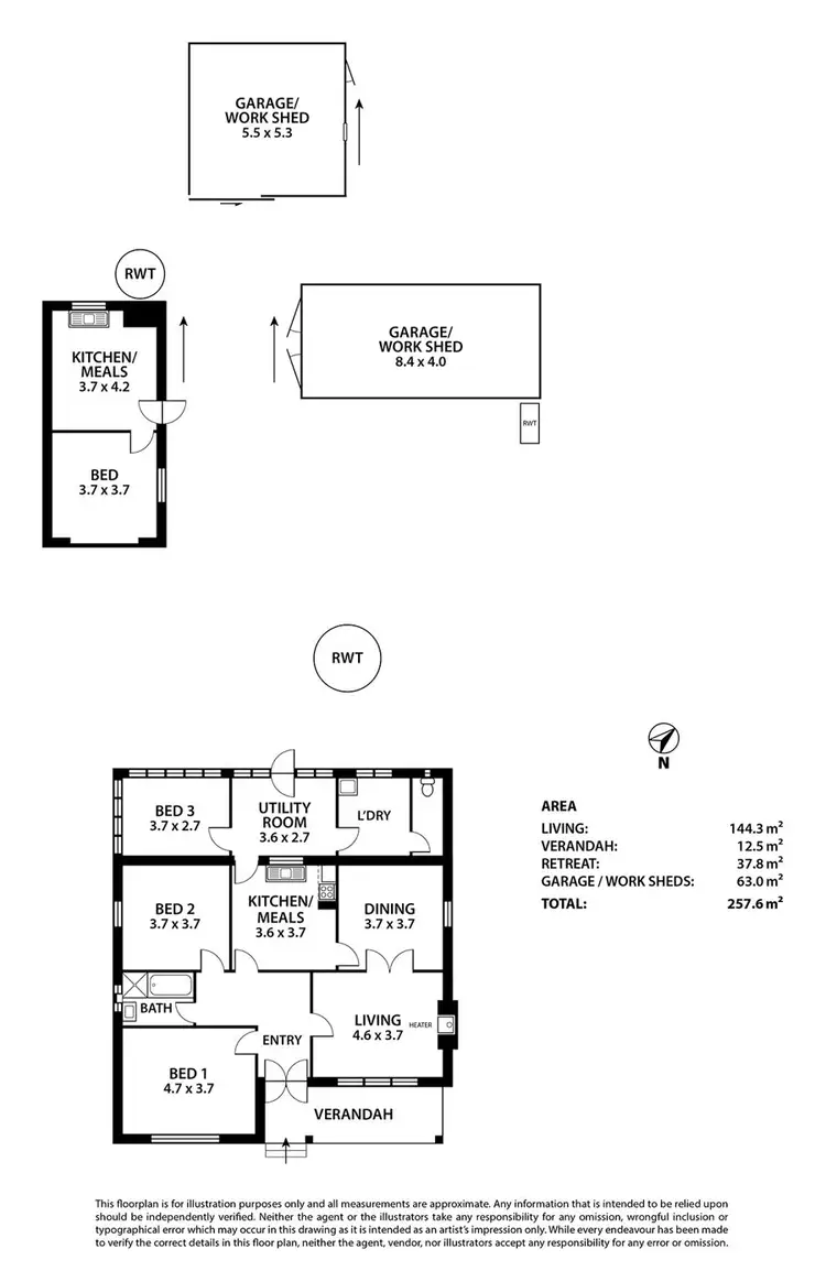 Floorplan of Homely house listing, 17 Eleanor Terrace, Murray Bridge SA 5253